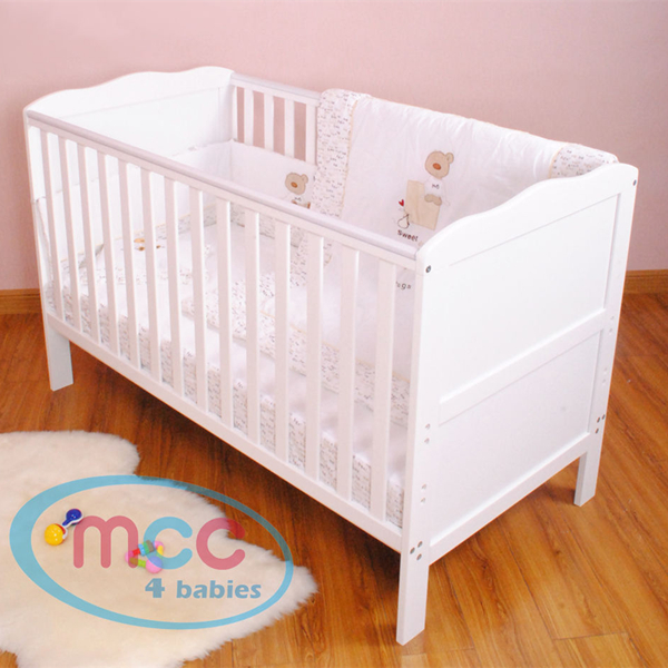 Handcrafted eco-friendly wooden baby crib